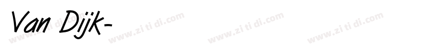 Van Dijk字体转换